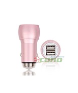 Pink 2 Port USB Quick Fast Car Charger 4.2A Cigarette Lighter &amp; Emergenc... - $11.13 CAD