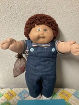 Vintage Cabbage Patch Kid Boy Auburn Hair Brown Eyes Head Mold #5 1985 - $245.00