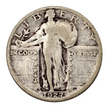 1927-S Silver Standing Liberty Quarter 25C (Very Good, VG Condition) - £57.23 GBP