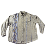 Vintage High Noon Western Mens Long Sleeve Aztec Button Shirt XL - $54.14 CAD