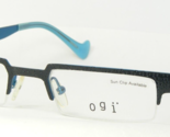 Ogi MOD. 2213 COL. 615 BLACK / BLUE EYEGLASSES GLASSES METAL FRAME 48-20... - $22.10