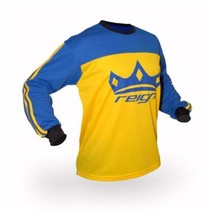 Reign motocross enduro trial MTB downhill MX jersey yellow-blue long sleeve - £28.14 GBP