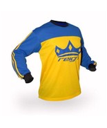 Reign motocross enduro trial MTB downhill MX jersey yellow-blue long sleeve - $36.00