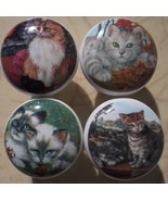 Ceramic Cabinet Knobs W/ Kittens Kitten Patio Cat - £13.93 GBP