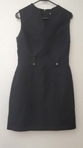 Tahari Arthur S. Levine Size 6P Sheath Cocktail Party Dress Black Midi W... - £15.57 GBP