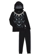 Black Panther Boys Cosplay Hooded Long Sleeve Shirt &amp; Joggers 2-Piece Se... - $24.30 CAD