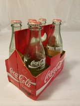 Vintage Classic Coca Cola Bottles 1986 Opened Five Pack W/ Carrier Collectible - £50.64 GBP