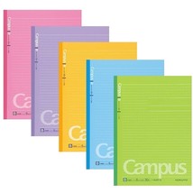 Kokuyo Campus Notebooks Semi-B5 Pre-Dotted, 6 mm Ruled, 30 Sheets - 60 P... - £22.36 GBP