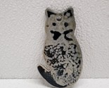 B. Stebner Stoneware Cat Wall Hanging Decor Ornament Gray 3.5&quot; - $29.60