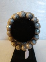 Bracelet Pearls Triple Row W/ Silver Spacers Stretch Bracelet Grey/White NWT - £15.58 GBP