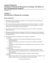 Solution Manual for Horngren&#39;s Financial &amp; Managerial Accounting, 7th ed... - $168.49 MXN