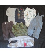 Baby Boys Lot of 7 Carter&#39;s, Oshkosh, Carhartt size 9mos - £7.64 GBP