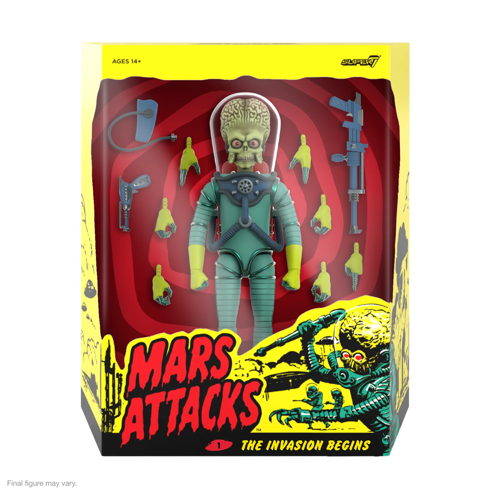 Mars Attack - Martian (Invasion Begins) Ultimates 7&quot; Action Figure by Su... - $79.15