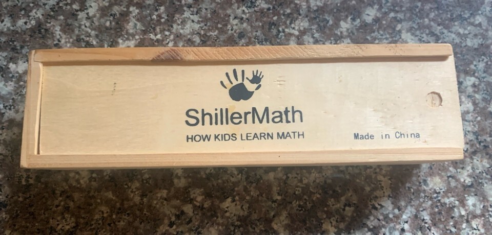 Schiller Math Wooden Dominoes 47 Vintage Learn Mathematics Learning Tools READ Item image 6
