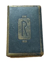 Vintage Brass Metal Match Holder With An “R” Monogram With Matches 1-1/2” - €15,26 EUR