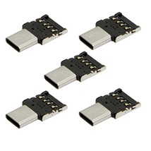 5Pcs/Lot Ultra Mini Type-C Usb-C To Usb 2.0 Otg Adapter For Phone Tablet &amp; Cable - £12.86 GBP