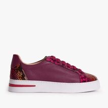 The Burano Purple & Fuchsia Leather Women Sneaker image 3