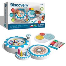 Discovery Kids Color Creations Spin &amp; Twist Art Maker Set with 3 Paints and 6 Ma - £31.36 GBP