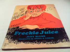 [B4] PAPERBACK- 1973 Freckle Juice By Judy Blume First Printing Four Winds Press - £143.38 GBP