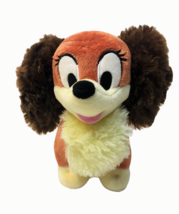 Disney Store Exclusive Lady Plush Brown Stuffed Animal Puppy Dog 6&quot; Lady &amp; Tramp - £14.15 GBP