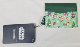 NWT Loungefly Disney Star Wars The Mandalorian Christmas Chibi AOP Cardholder - £17.72 GBP