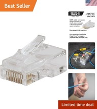 Effortless Networking with 50-Pack Klein Gold Plated RJ45 Pass-Thru Plugs - $812.66 MXN