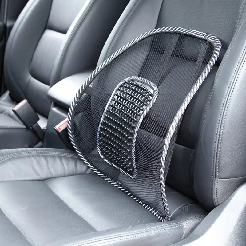 Univeresal Car Seat Back Support Auto Chair Lumbar Support Cushion Mesh Pad - £15.71 GBP+