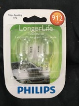 Philips 912 LongerLife Miniature Bulb 2 Pack New - £17.06 GBP