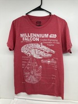 Star Wars Millenium Falcon Schematic Diagram T Shirt - Small - £11.57 GBP