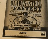 Blades Of Steel Tv Guide Print Ad Philadelphia Flyers Vs Detroit Red Win... - $5.93