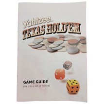 Yahtzee Texas Hold&#39;Em Replacement Game Guide - Parker Brothers 2004 - £3.14 GBP