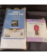 Zippered Jumbo Storage Bag 42&quot; x 20&quot; x 8&quot; Plus a Dress Storage Bag - $167.49 MXN