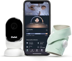 Owlet Dream Duo Smart Baby Monitor HD Video Baby Monitor w Camera and Dream Sock - £286.96 GBP