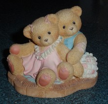 Enesco Cherished Teddies Even When We Don&#39;t See Eye To Eye Always Heart to Heart - £6.97 GBP