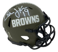 Bernie Kosar Signé Cleveland Marrons Salut À Service Mini Vitesse Casque... - £115.29 GBP