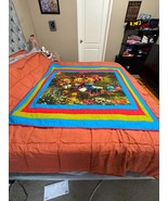 Handmade Quilt | Garden Flowers |Lap Quilt | - $100.00