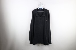 Vintage Ralph Lauren Mens 5XB Cotton Estate Rib Ribbed Knit Half Zip Swe... - $59.35