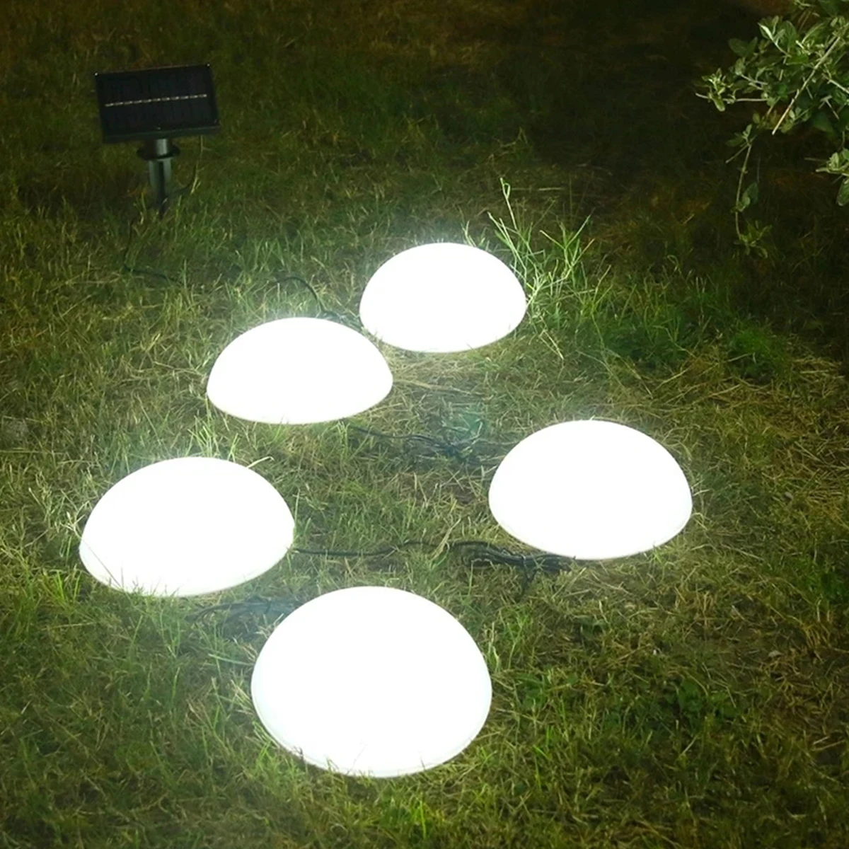 LED Solar Outdoor  dome light scape Hemispherical garden decoration light hotel  - £62.28 GBP