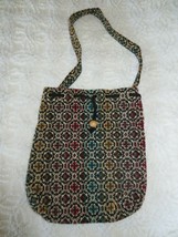 New DRAWSTRING Plastic Lined NEEDLEPOINT Tapestry TOTE -  10 1/2&quot; x 12&quot; - $9.90