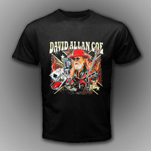 David Allen Coe American Outlaw Country Music Black T-Shirt Size S-3XL - £14.03 GBP+