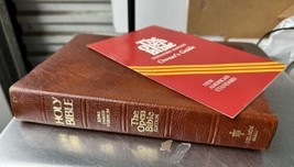Nelson KJV King James Version The Open Bible 1975 Red Letter Genuine Leather - £47.47 GBP