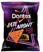 Doritos Tortilla Chips Late Night Loaded Taco Flavored 2 5/8 Oz Bags! - $1,115.23 MXN