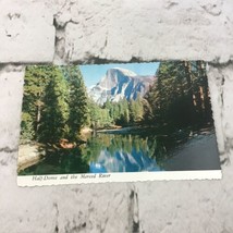 Vintage Postcard Half-Dome Merced River Yosemite Mountain Scenic Travel Collect - £4.57 GBP