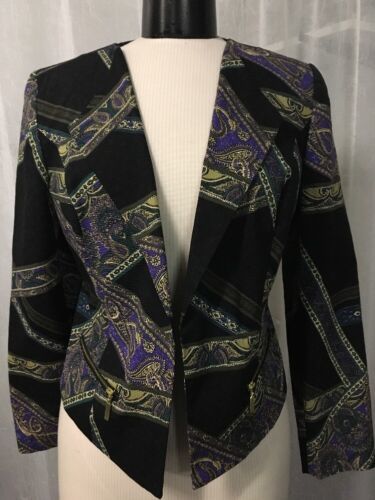 Primary image for Chico's Women's Blazer Open Front Multi Color Lined Chico's Size 0 / 4 NWOT