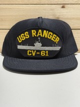 Vintage USS Ranger MILITARY Hat CV-61 Ship Hat New Unworn Made In USA Na... - $29.60