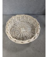 Vintage Woven Garden Farmhouse Wicker Basket Bowl Fruit Vegetables Rusti... - £12.60 GBP