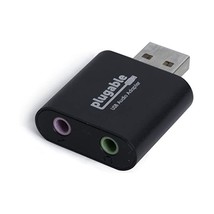 Plugable USB Audio Adapter with 3.5mm Speaker/Headphone and Microphone J... - $36.00