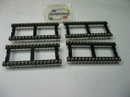 Machined Pin Tin Insert IC Socket 32 Pins 15.24mm Row Spacing - NOS Qty 4 - $5.69