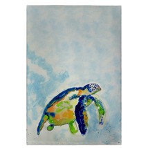 Betsy Drake Blue Sea Turtle Guest Towel - £27.39 GBP