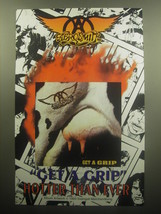 1993 Aerosmith Get a Grip Album Advertisement - Hotter than Ever - $14.99